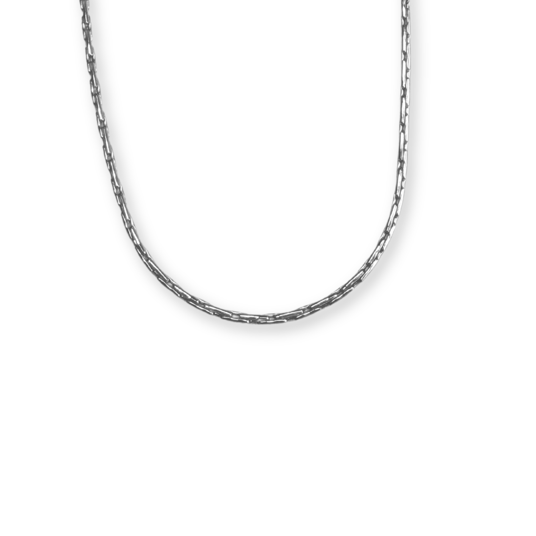 Silver Brick Necklace