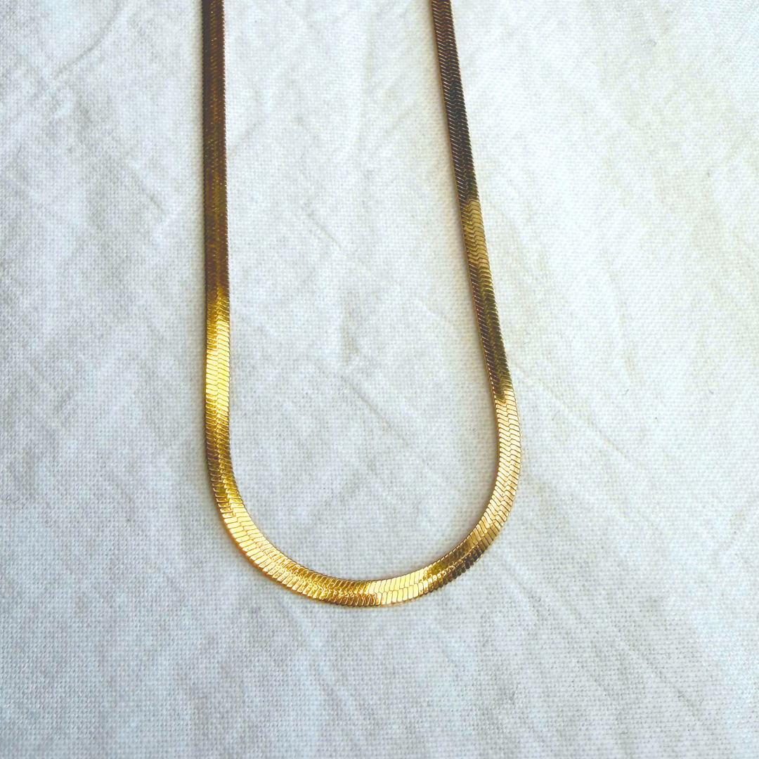 Gold Pressed Necklace