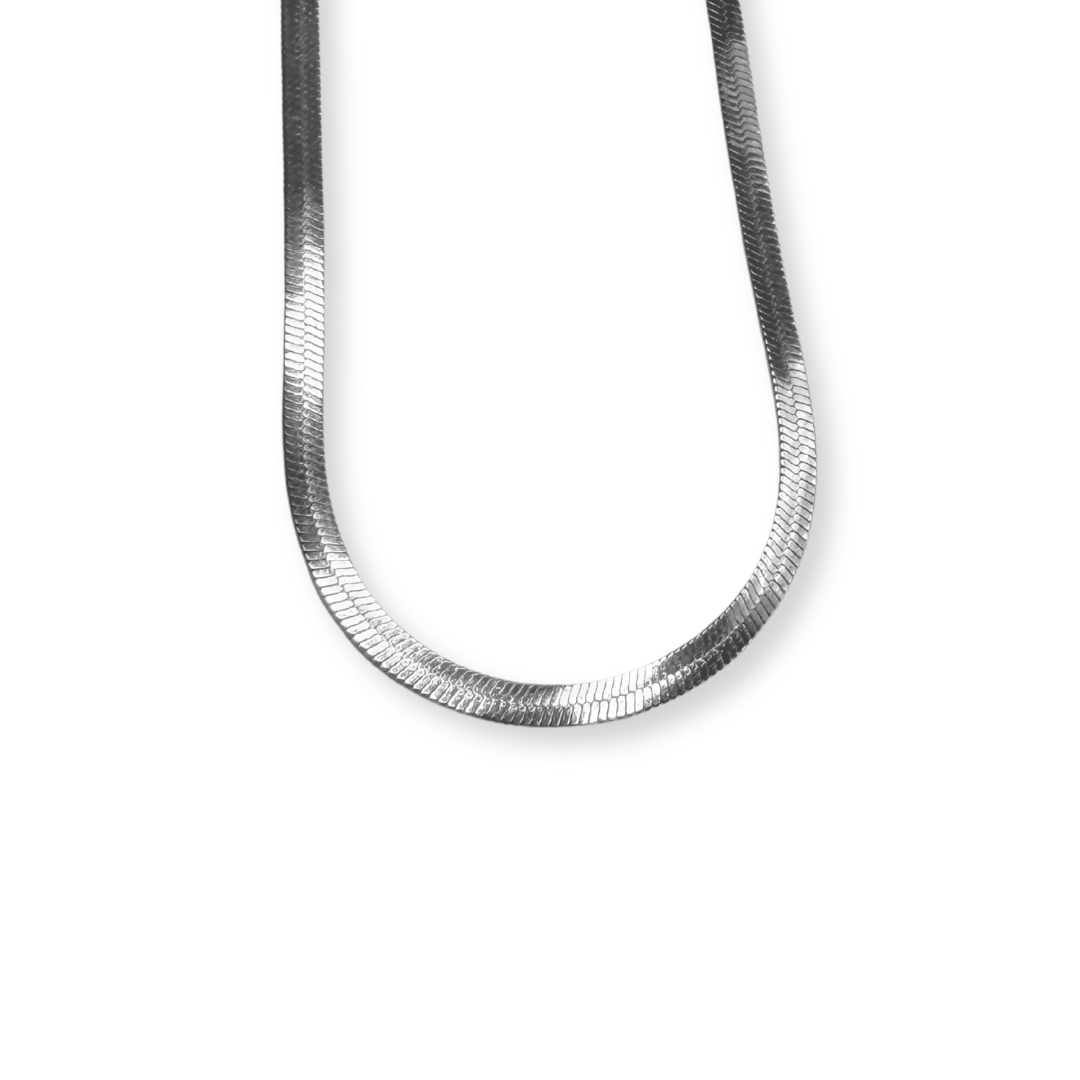 Silver Pressed Necklace