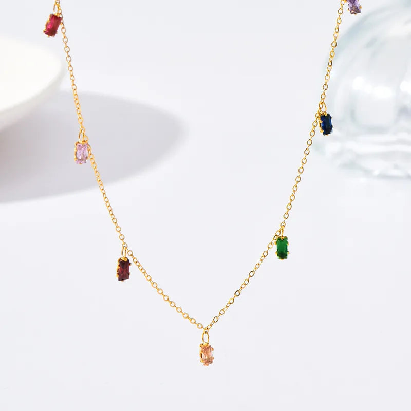 Rainbow Gemstone Necklace