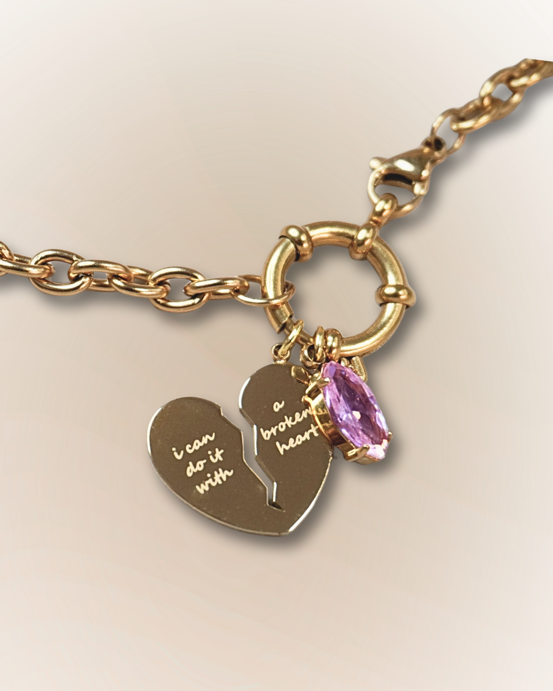 Pink Swifty Charm Necklace