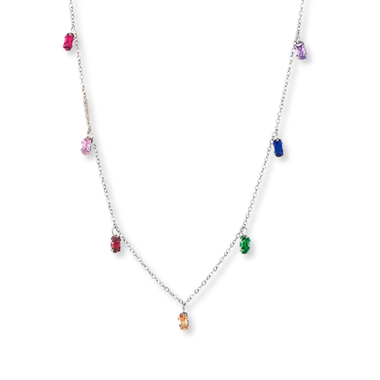 Rainbow Gemstone Necklace