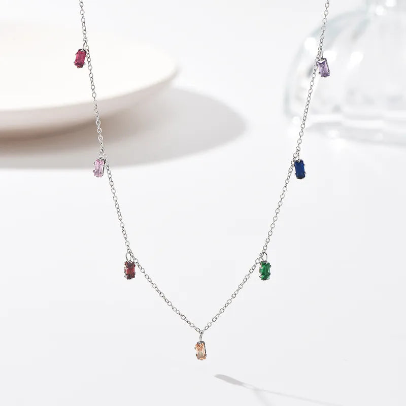 Rainbow Gemstone Necklace