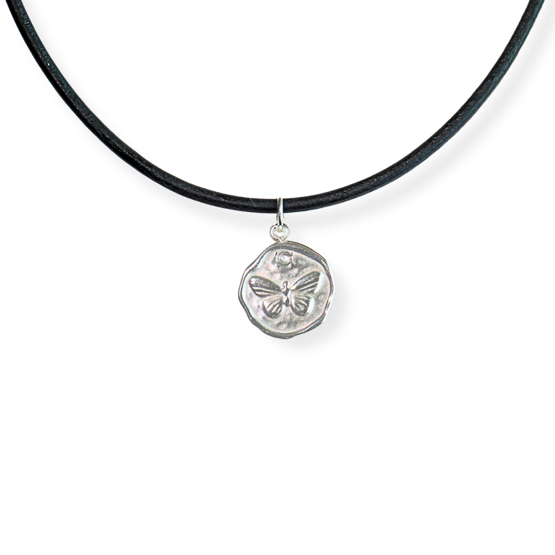 Butterfly Stamp Necklace